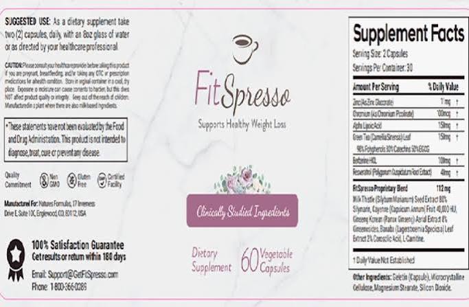 FitSpresso label