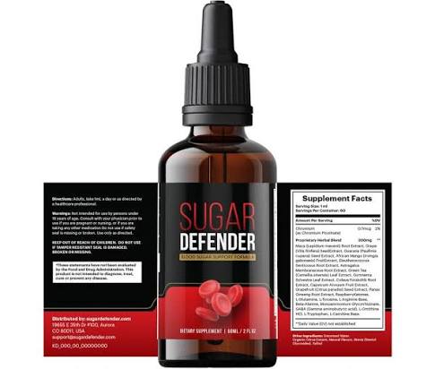 Sugar Defender label